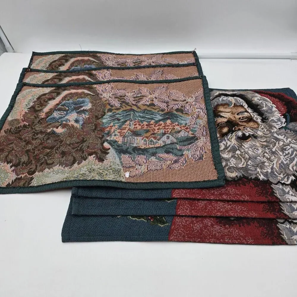 Vintage Santa 6 placemats‎